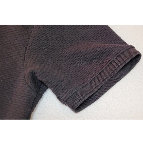 Denim & Flower Womens T Shirt XL Black Textured Minimalist Classic Basic - Picture 6 of 8